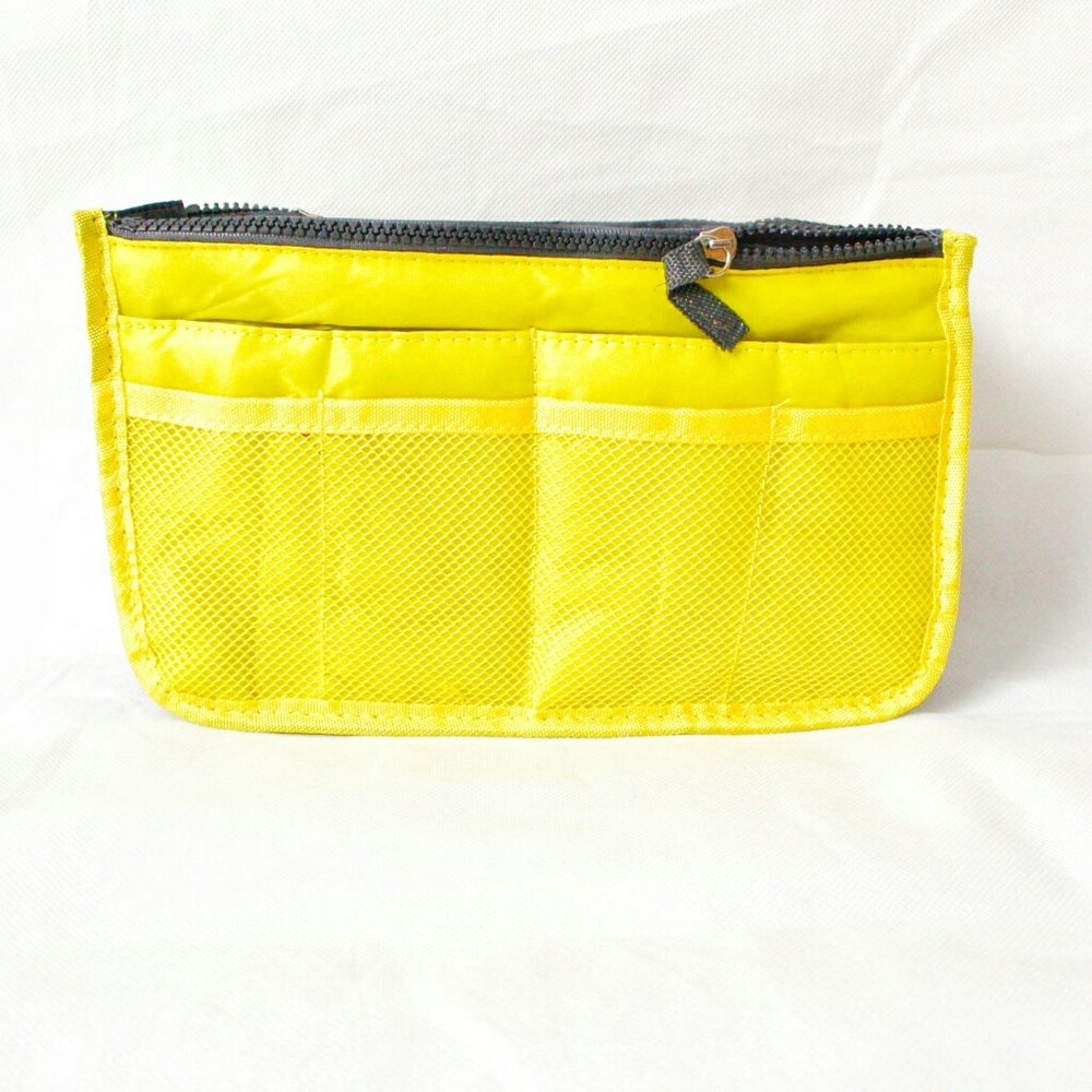 Yellow & Grey Medium Purse Organizer Insert